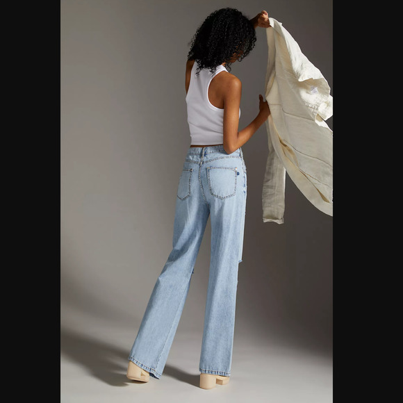 NWT Pilcro Joey High-Rise '90s Slouch Straight Jeans - 30 Waist - Picture 3 of 6